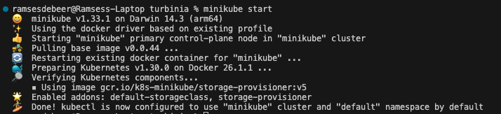 Minikube Start Output